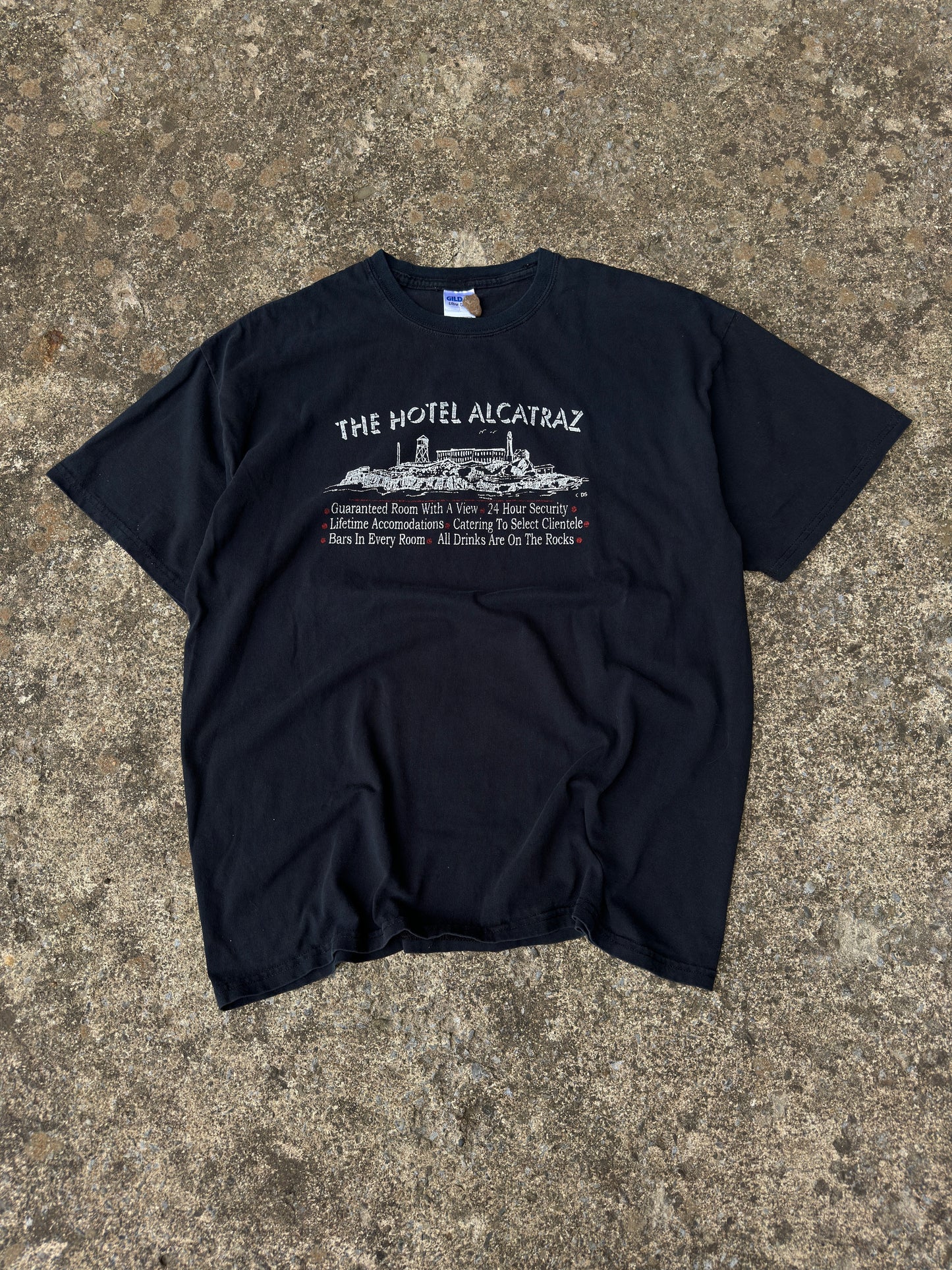 VINTAGE 'HOTEL ALCATRAZ' TEE (XLARGE)