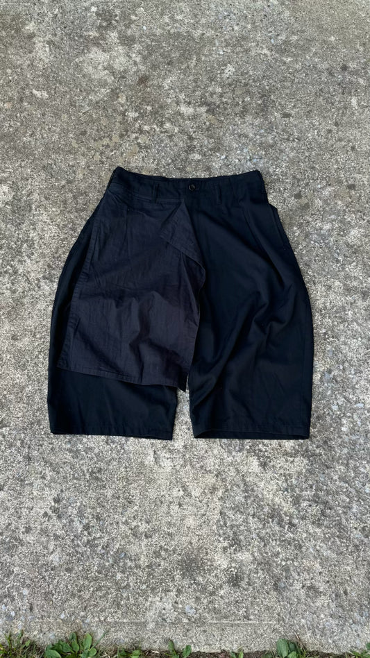 VINTAGE YOHJI YAMAMOTO LAYERED DRESS SHORTS (32)