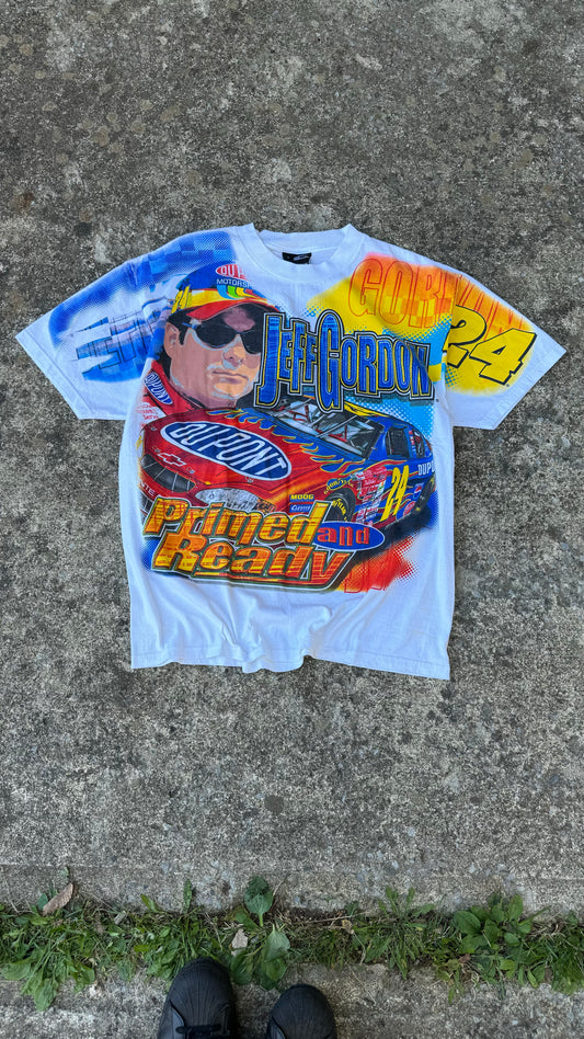 VINTAGE AOP JEFF GORDON NASCAR TEE (L)
