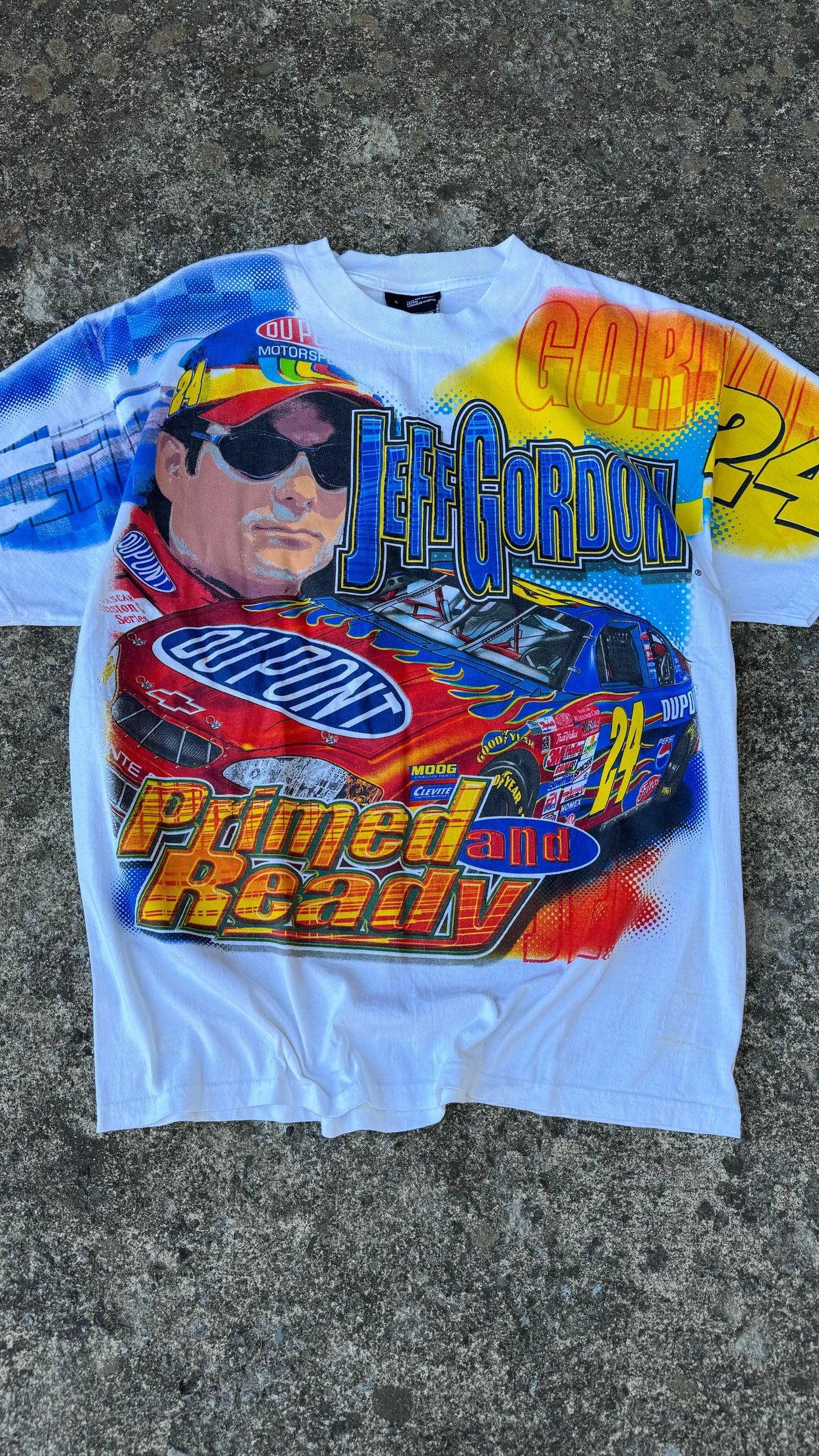 VINTAGE AOP JEFF GORDON NASCAR TEE (L)