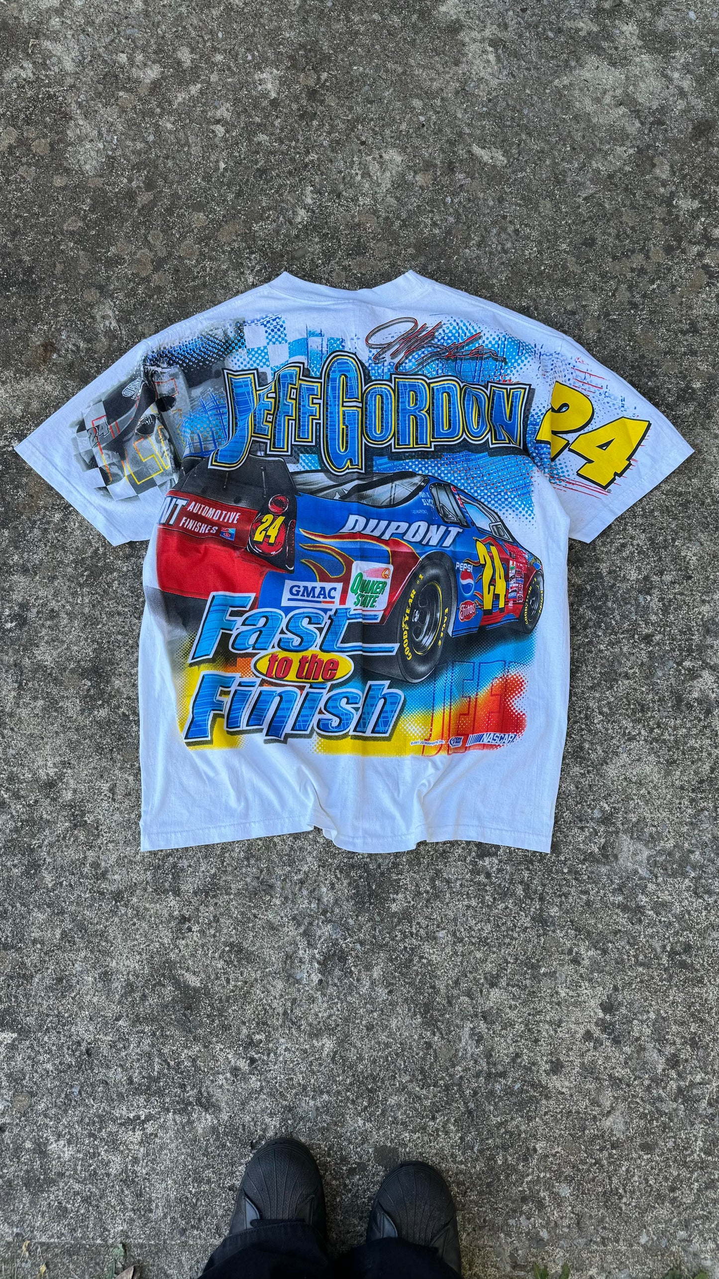 VINTAGE AOP JEFF GORDON NASCAR TEE (L)