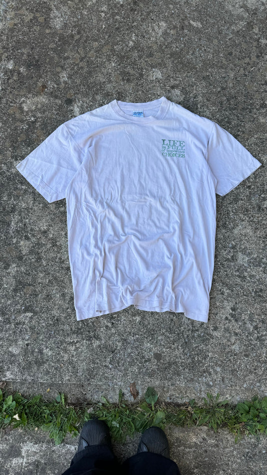 VINTAGE IMPORTANT DECISIONS BEER TEE (L)