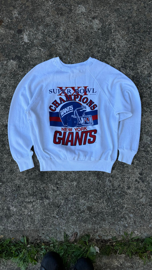 VINTAGE NY GIANTS SUPERBOWL CHAMPS CREWNECK (M)