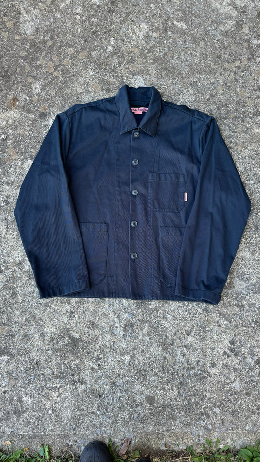 ACNE STUDIOS BLACK WORK OVERSHIRT (L)