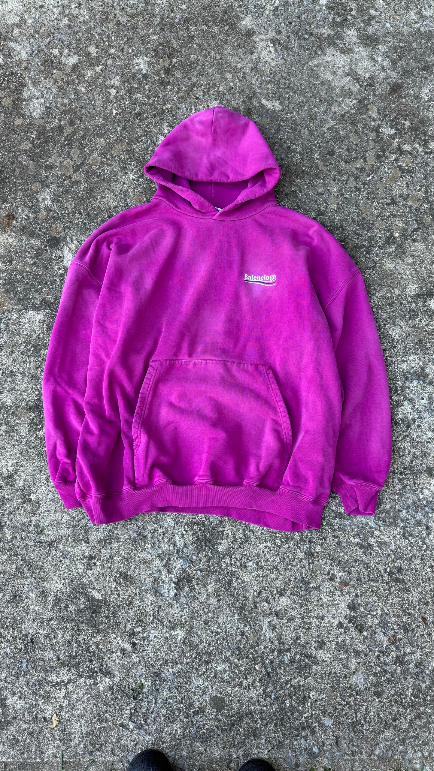 BALENCIAGA CAMPAIGN LOGO HOODIE (L)