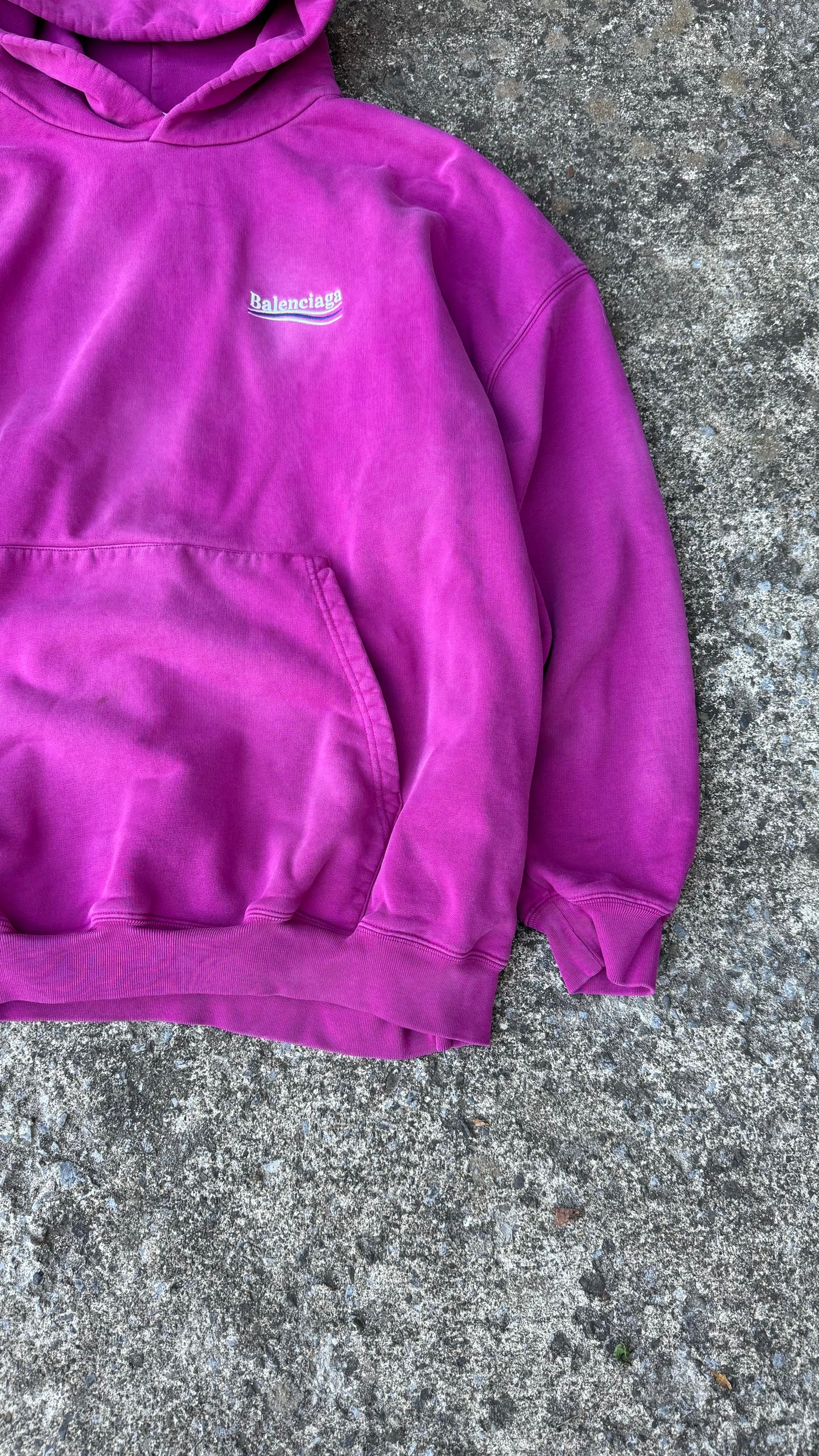 BALENCIAGA CAMPAIGN LOGO HOODIE (L)