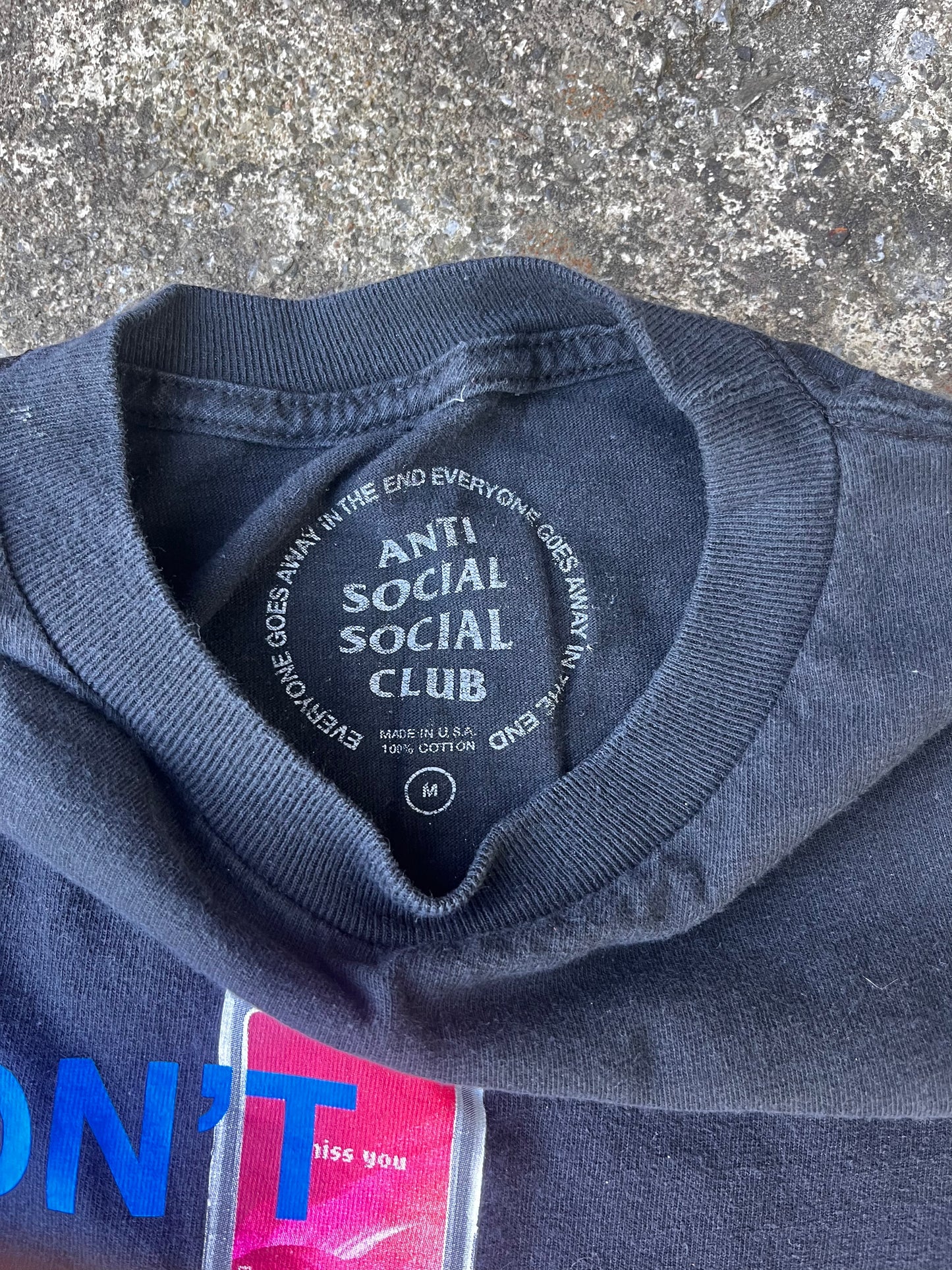 ANTI SOCIAL SOCIAL CLUB DON'T CALL TEE (M)