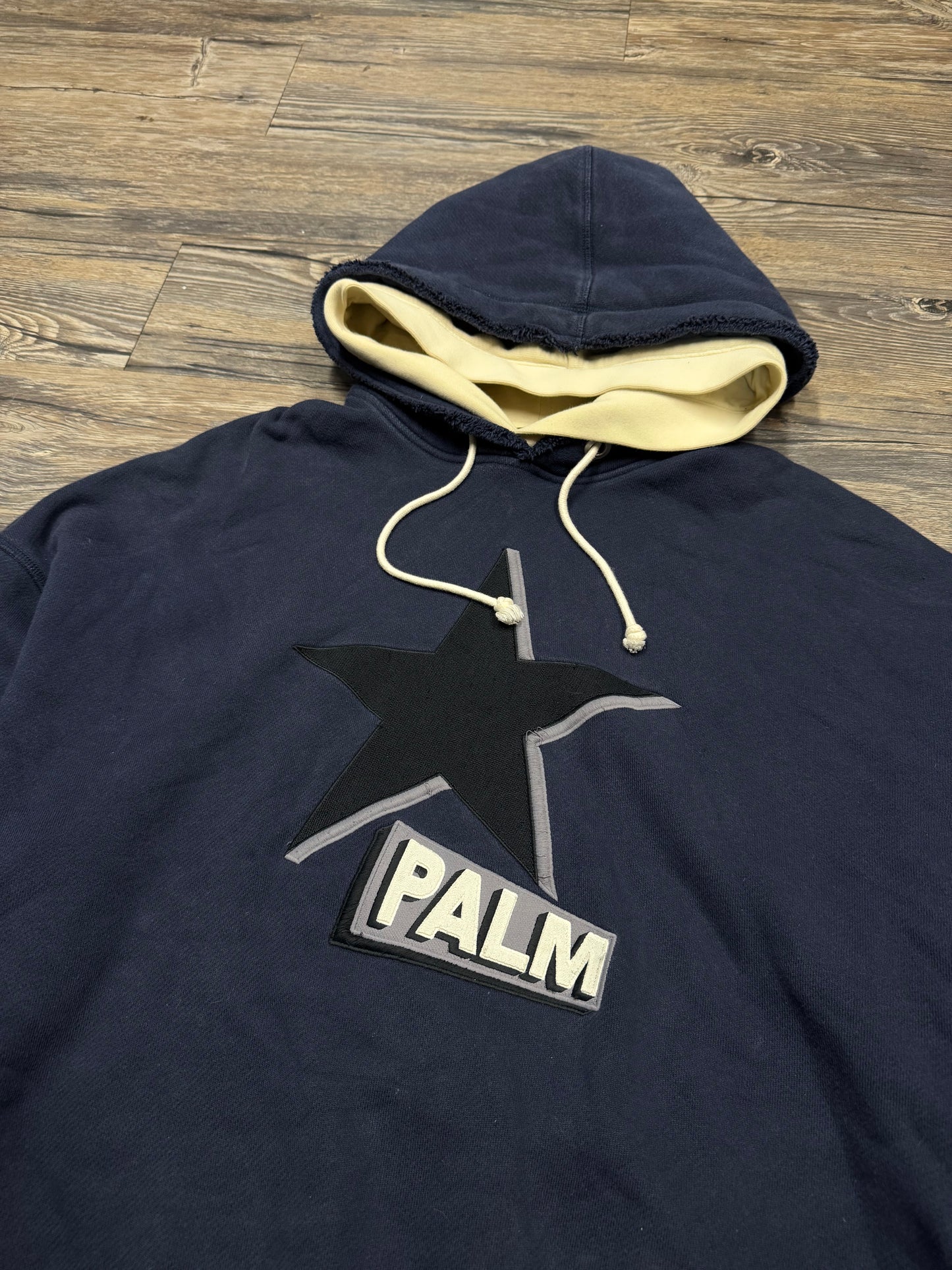 PALM ANGELS DOUBLE HOODED LAYERED SWEATSHIRT (S)