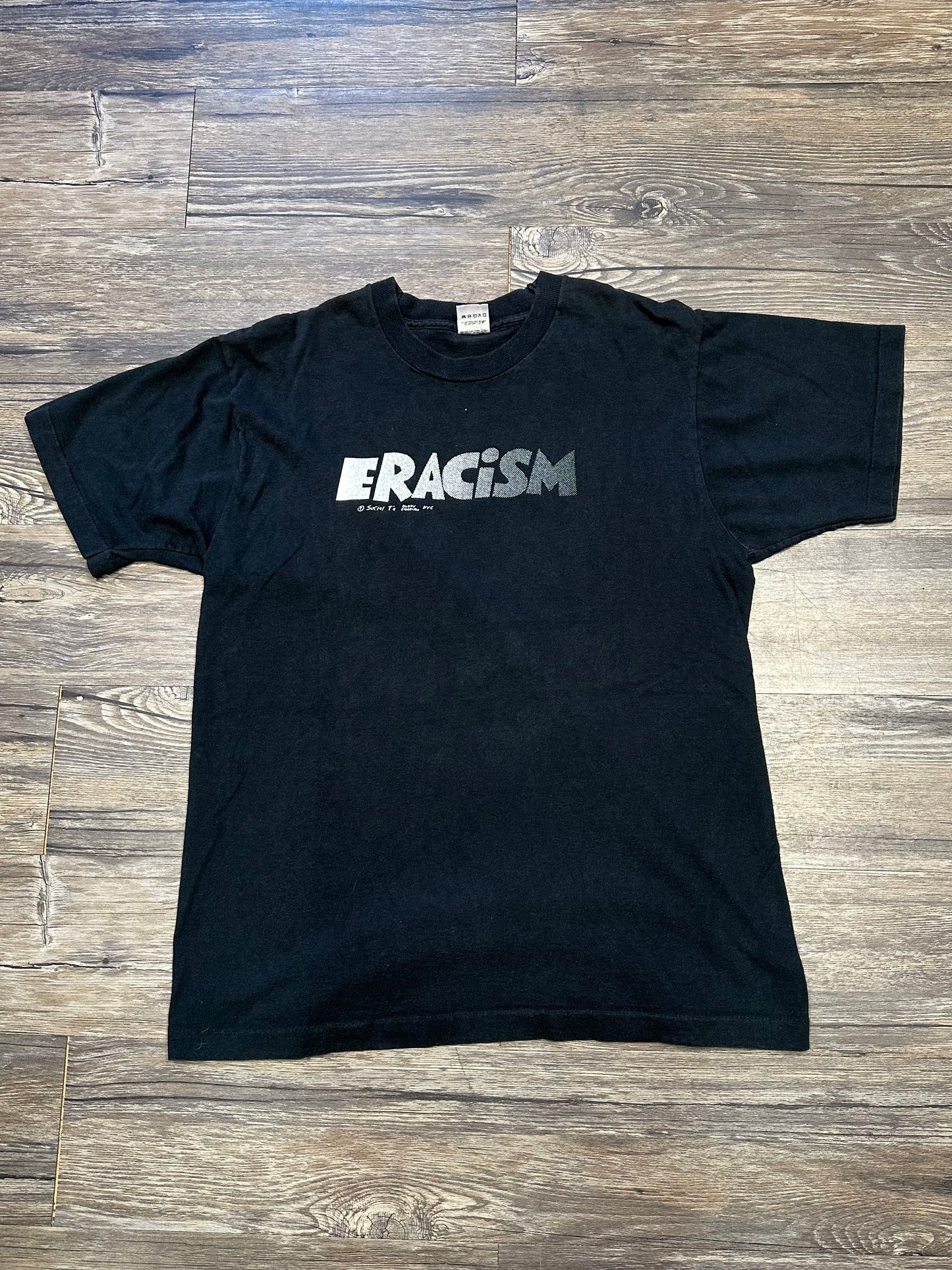 VINTAGE BUDDY SHAPIRO ERACISM T-SHIRT (LARGE)