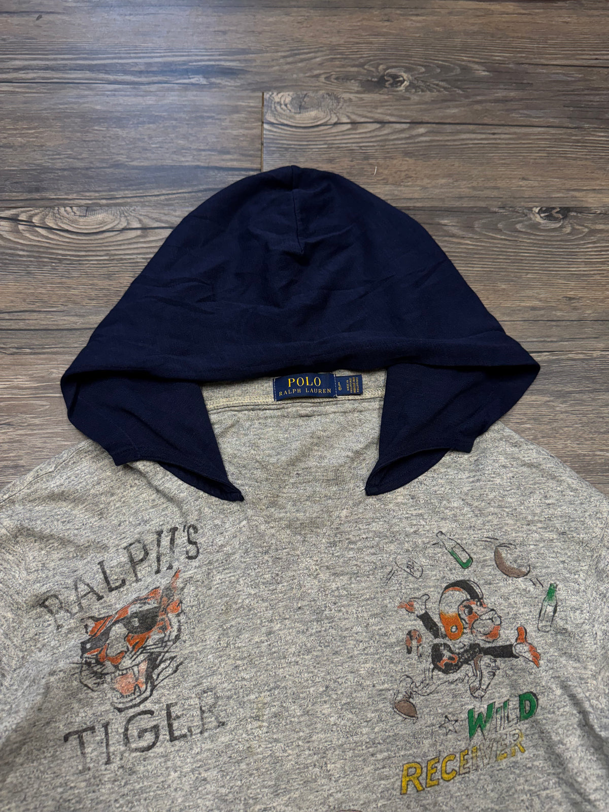 POLO RALPH LAUREN AOP AFTERHOOD SWEATSHIRT (L)