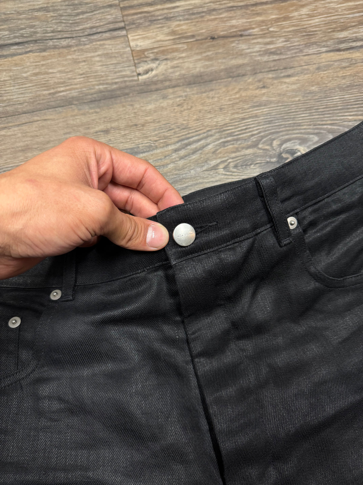 RICK OWENS SS25 GETH CUT DENIM JEANS (32)