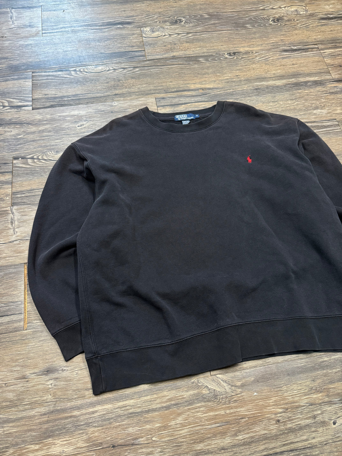 POLO RALPH LAUREN FADED BOXY VINTAGE CREWNECK (XL)