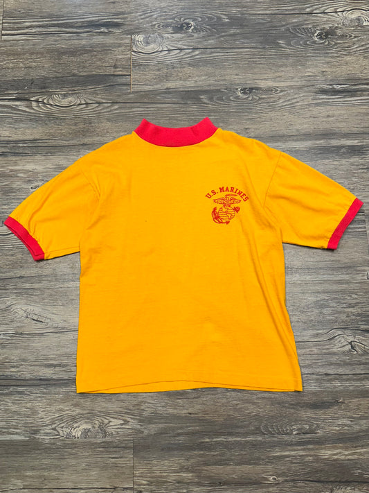 VINTAGE U.S MARINES CROPPED T-SHIRT (SMALL)