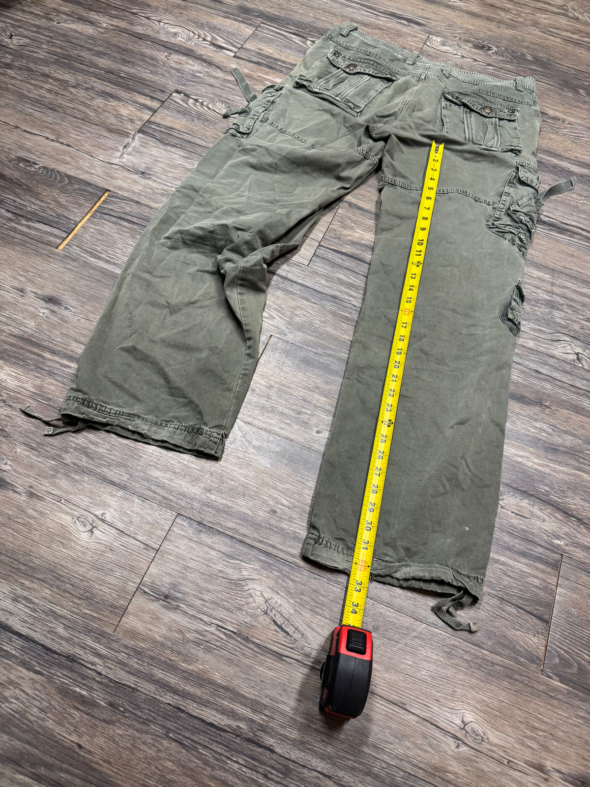 WANG CHENG RAVE STYLE CARGO PANTS (36)