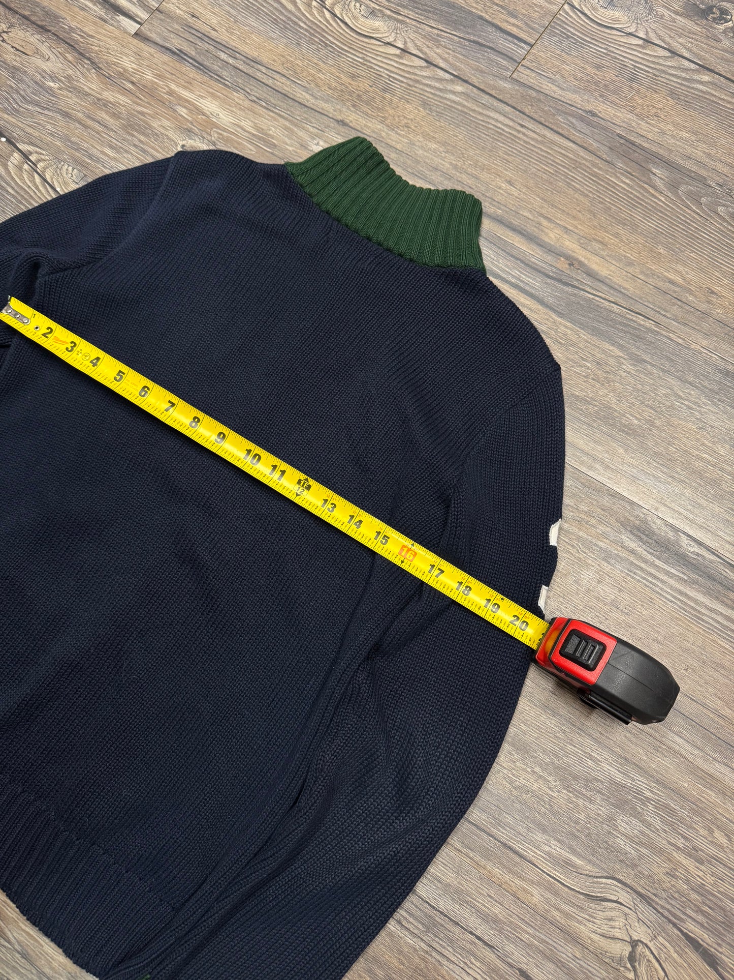 VINTAGE POLO RALPH LAUREN KNIT ZIP-UP JACKET (S)