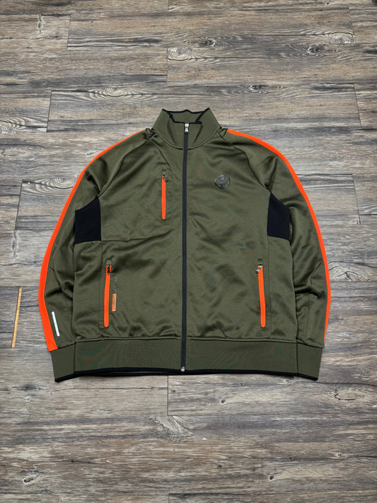 POLO RALPH LAUREN SPORT OLIVE TRACK JACKET (L)