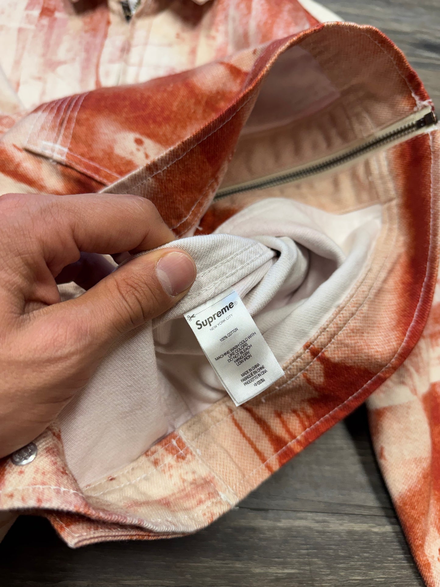 SUPREME X CHRISTOPHER WOOL DENIM WORK JACKET (S)
