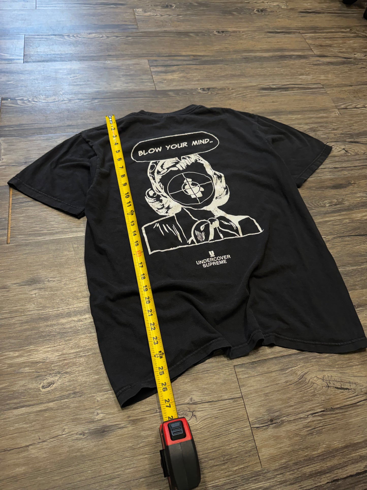 SUPREME X UNDERCOVER BLOW YOUR MIND BLACK TEE (M)