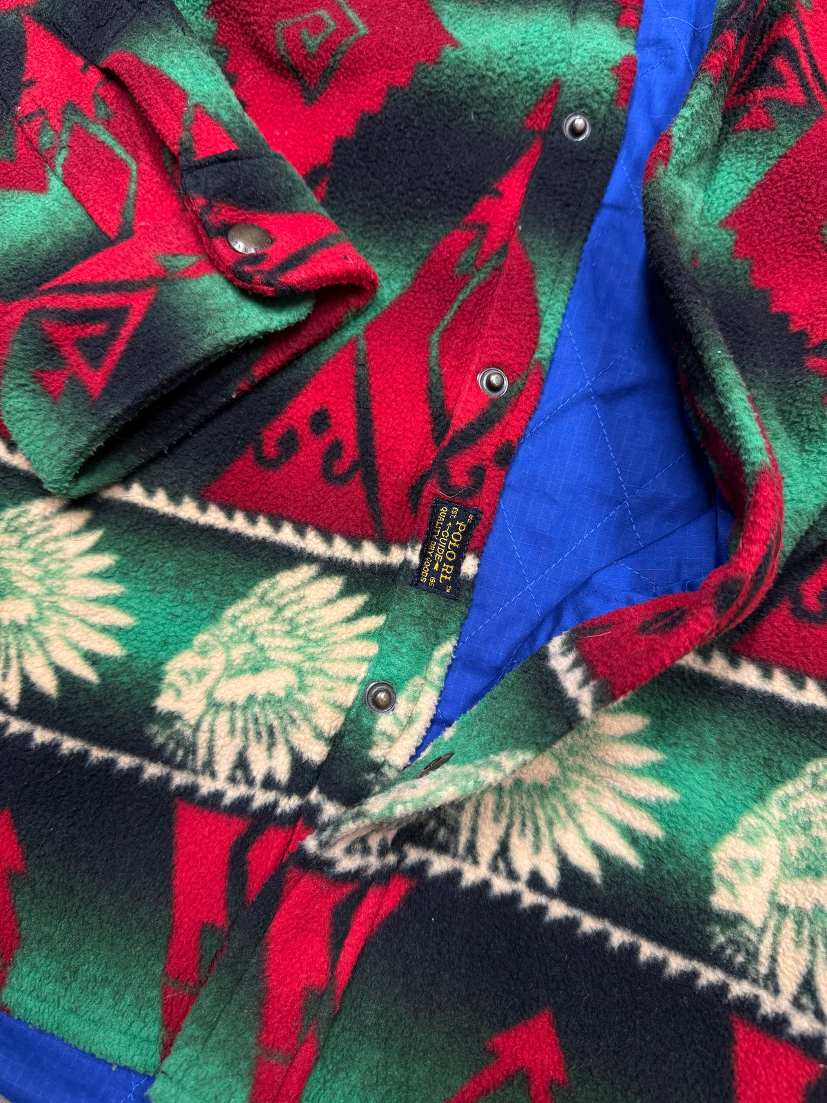 POLO RALPH LAUREN AZTEC SHERPA JACKET (L)