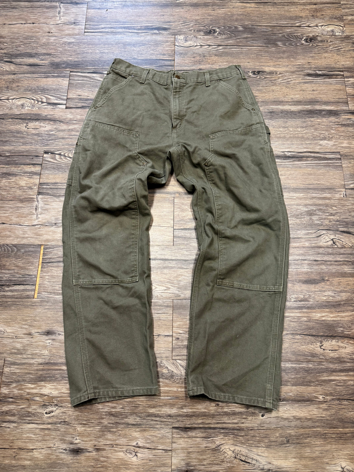 CARHARTT OLIVE GREEN DOUBLE KNEES (32)