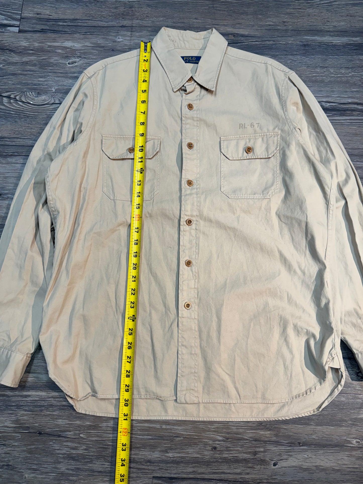 POLO RALPH LAUREN HAWAII AIRBASE SHIRT (L)
