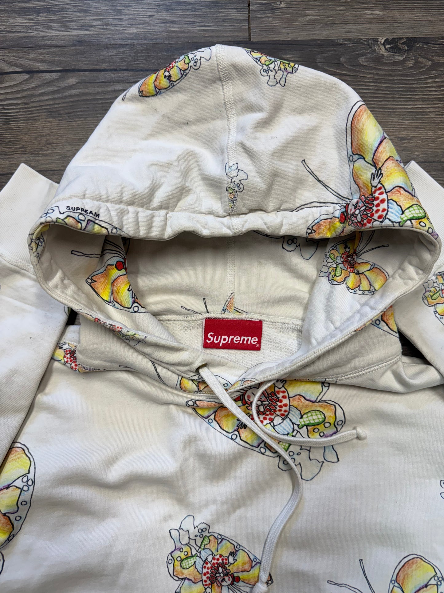 SUPREME GONZ BUTTERFLY SS16 HOODED SWEATSHIRT