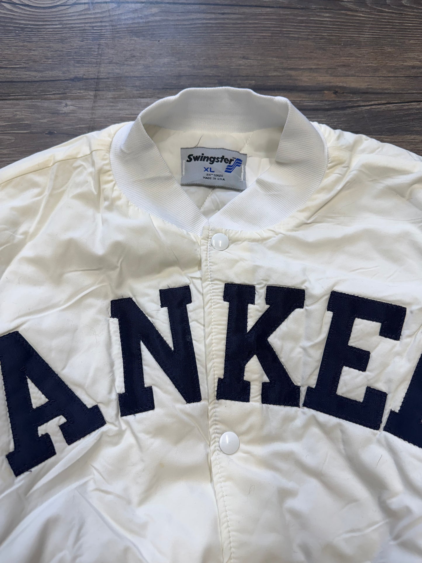 VINTAGE SWINGSTER YANKEES BOMBER JACKET (XL)