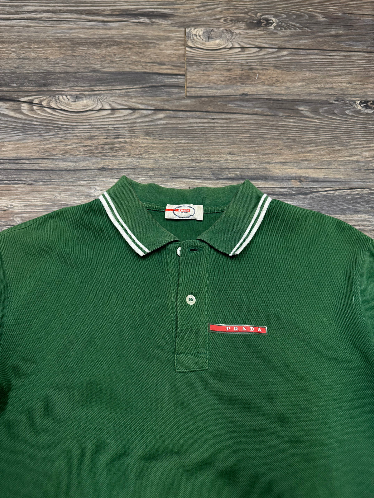 PRADA 2000’s FOREST GREEN  POLO (S)