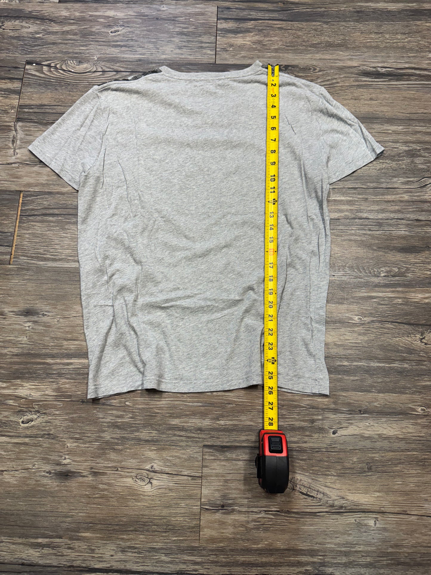 ALEXANDER MCQUEEN OVERSIZED PLAID SKULL TEE (L)