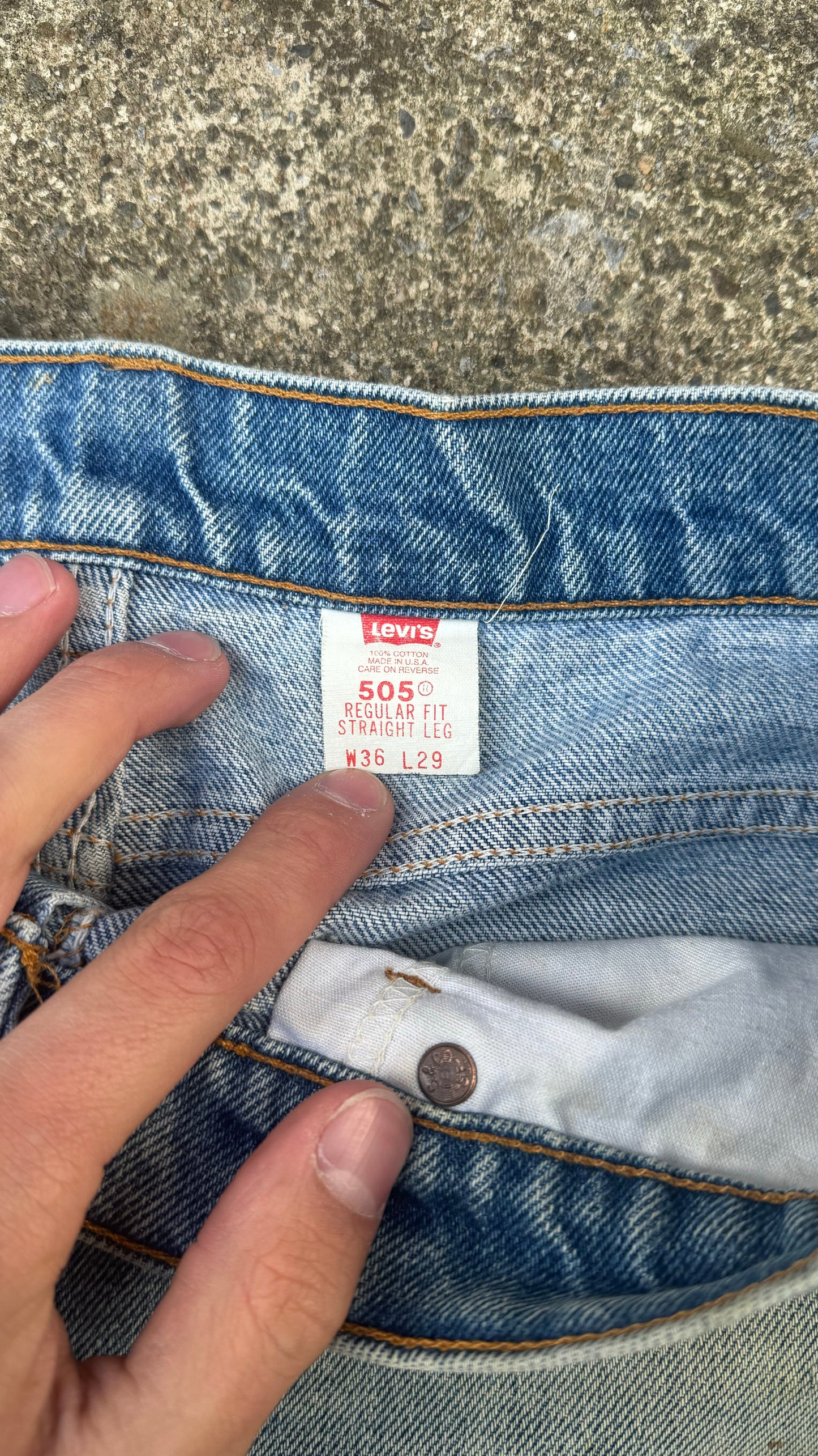 LEVI'S ORANGE TAB STRAIGHT CUT DENIM (36)