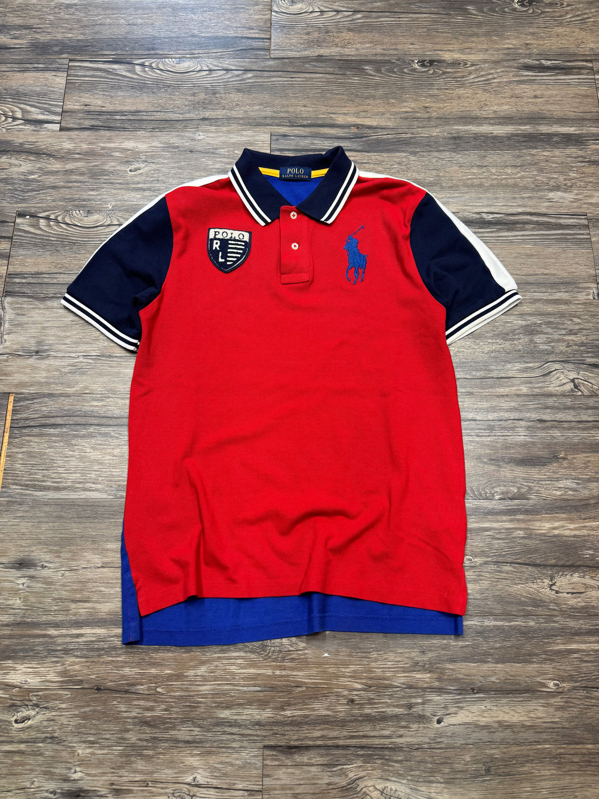 POLO RALPH LAUREN BIG PONY COLORBLOCK POLO (M)