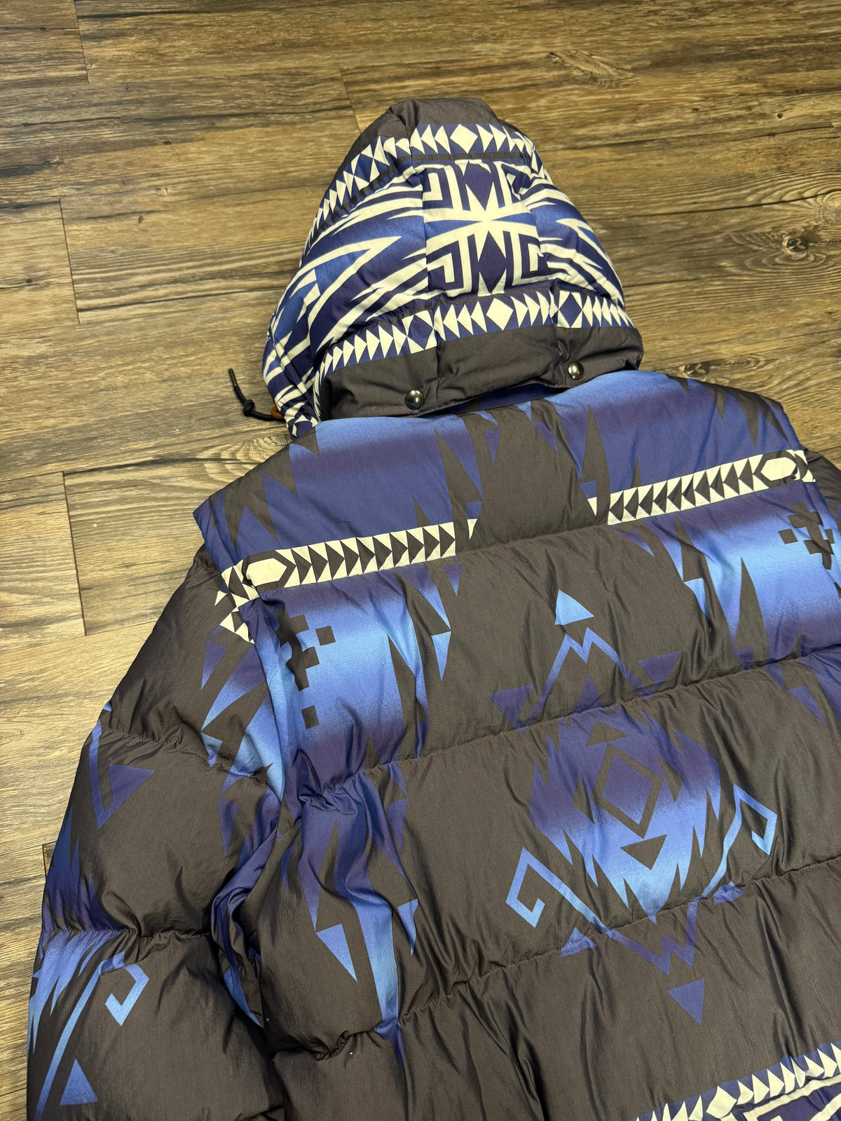 POLO RALPH LAUREN AZTEC GOOSE FILLED PUFFER DOWN JACKET (L)