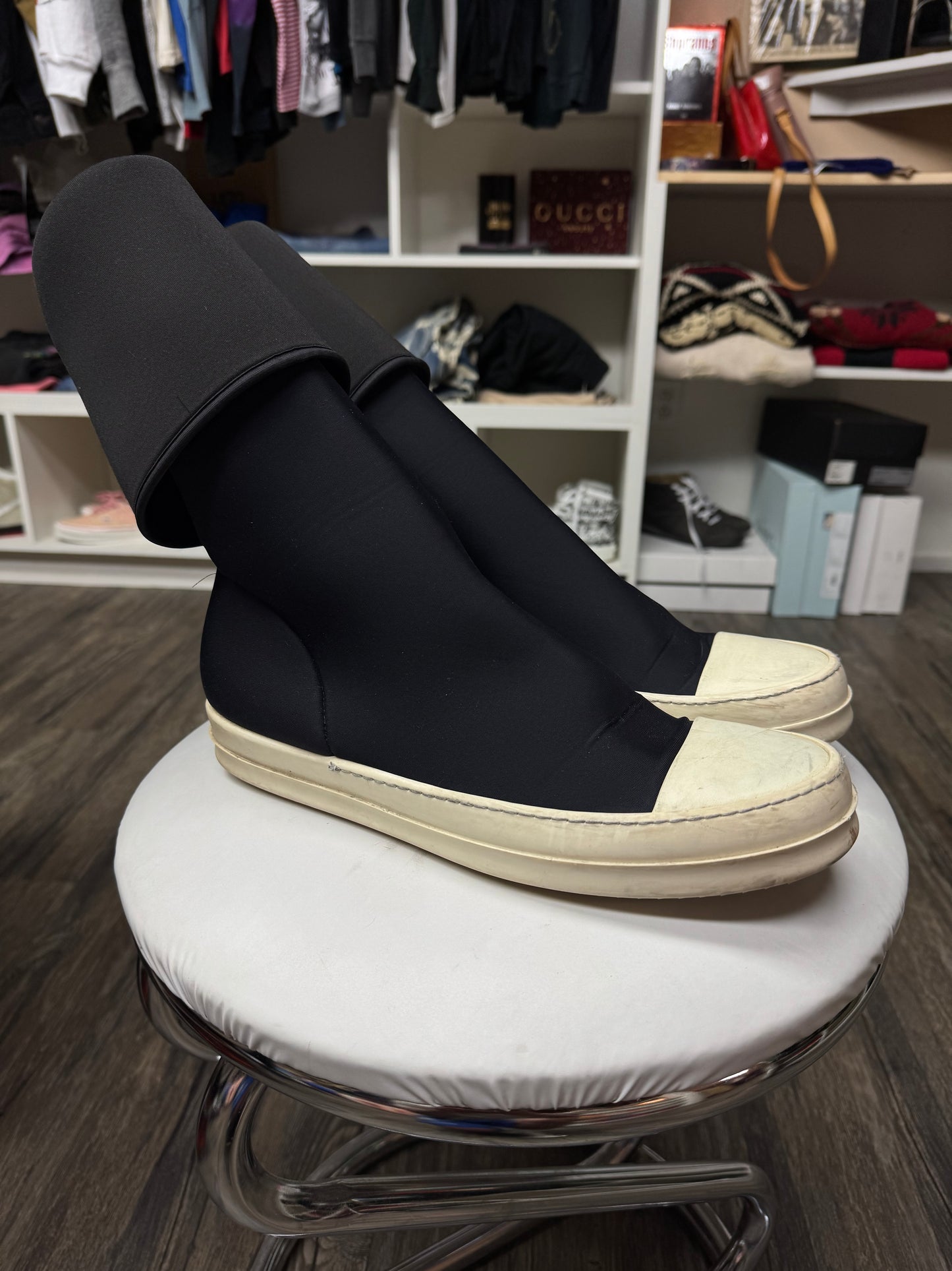 RICK OWENS DRKSHDW SCUBA SOCK RAMONES (10.5)