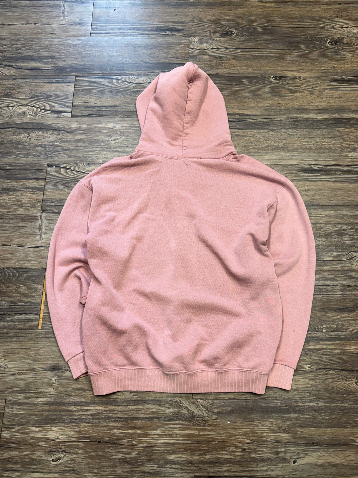 RUSSELL GREY TAG BUBBLE GUM ZIP UP HOODIE (M)