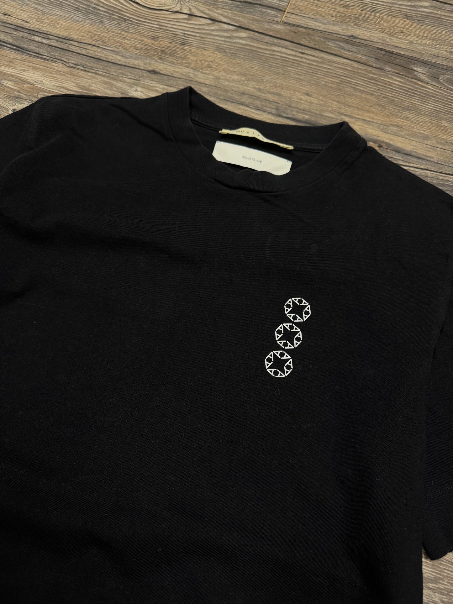 ALYX SHORT SLEEVE BLACK T SHIRT (L)