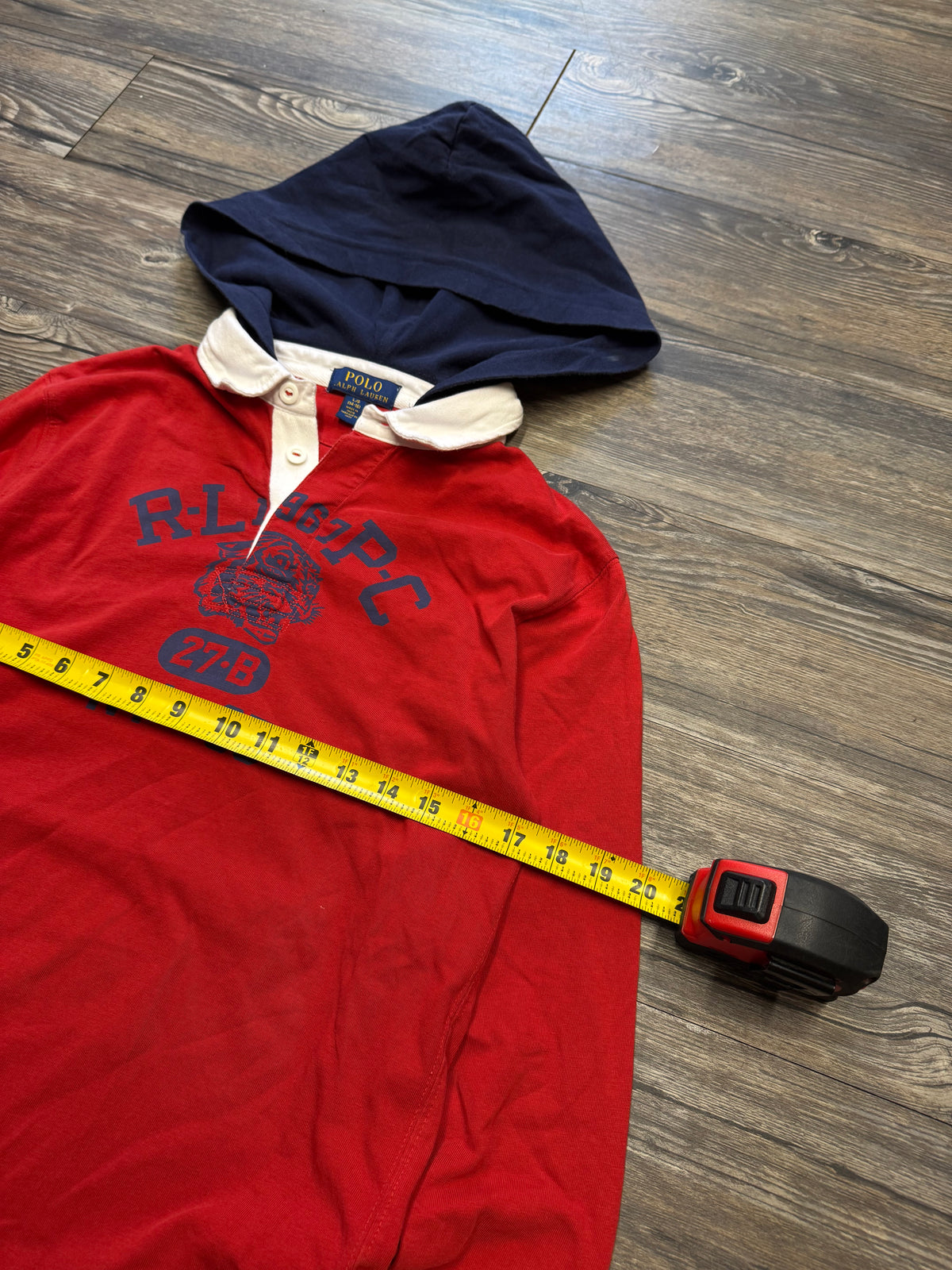 POLO RALPH LAUREN RLPC HOODED HENLEY (XS)