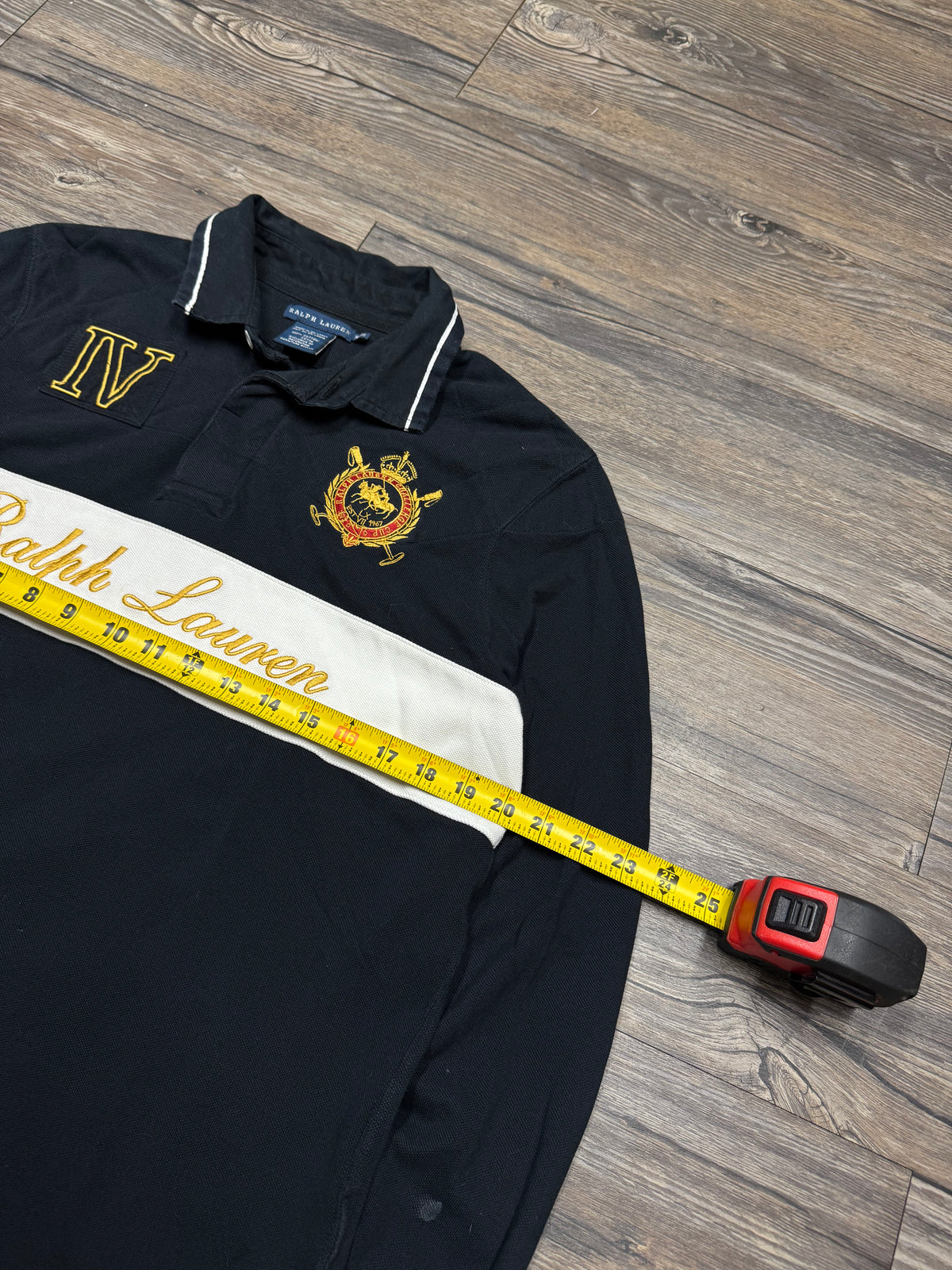 POLO RALPH LAUREN LONG SLEEVE CREST POLO (M)