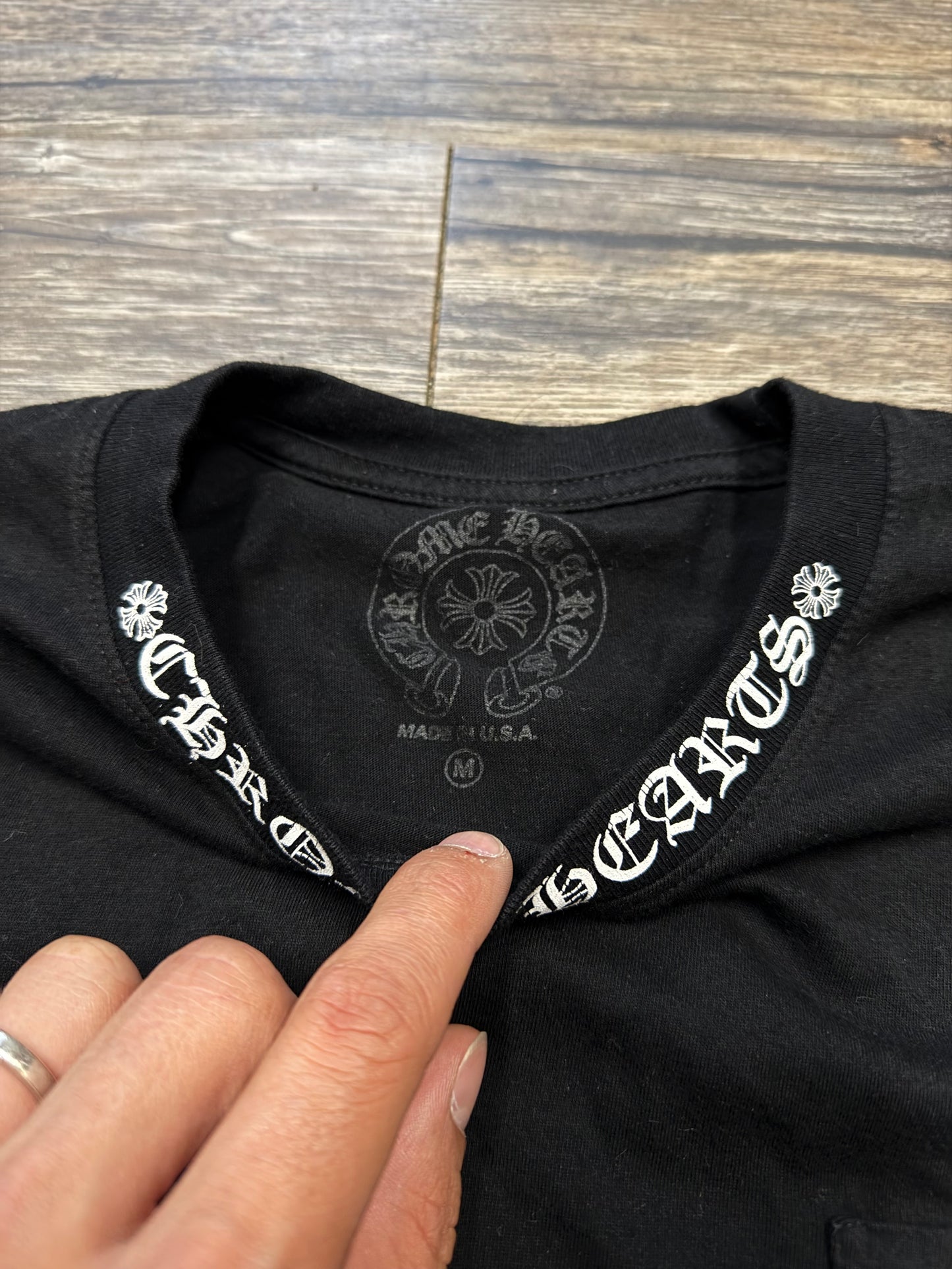 CHROME HEARTS CLASSIC BLACK TEE (M)