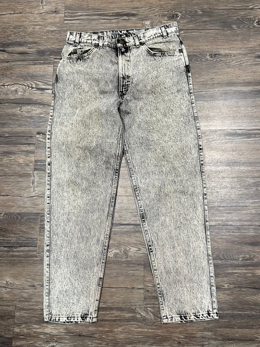 VINTAGE LEVI FADED CHARCOAL DENIM (34)