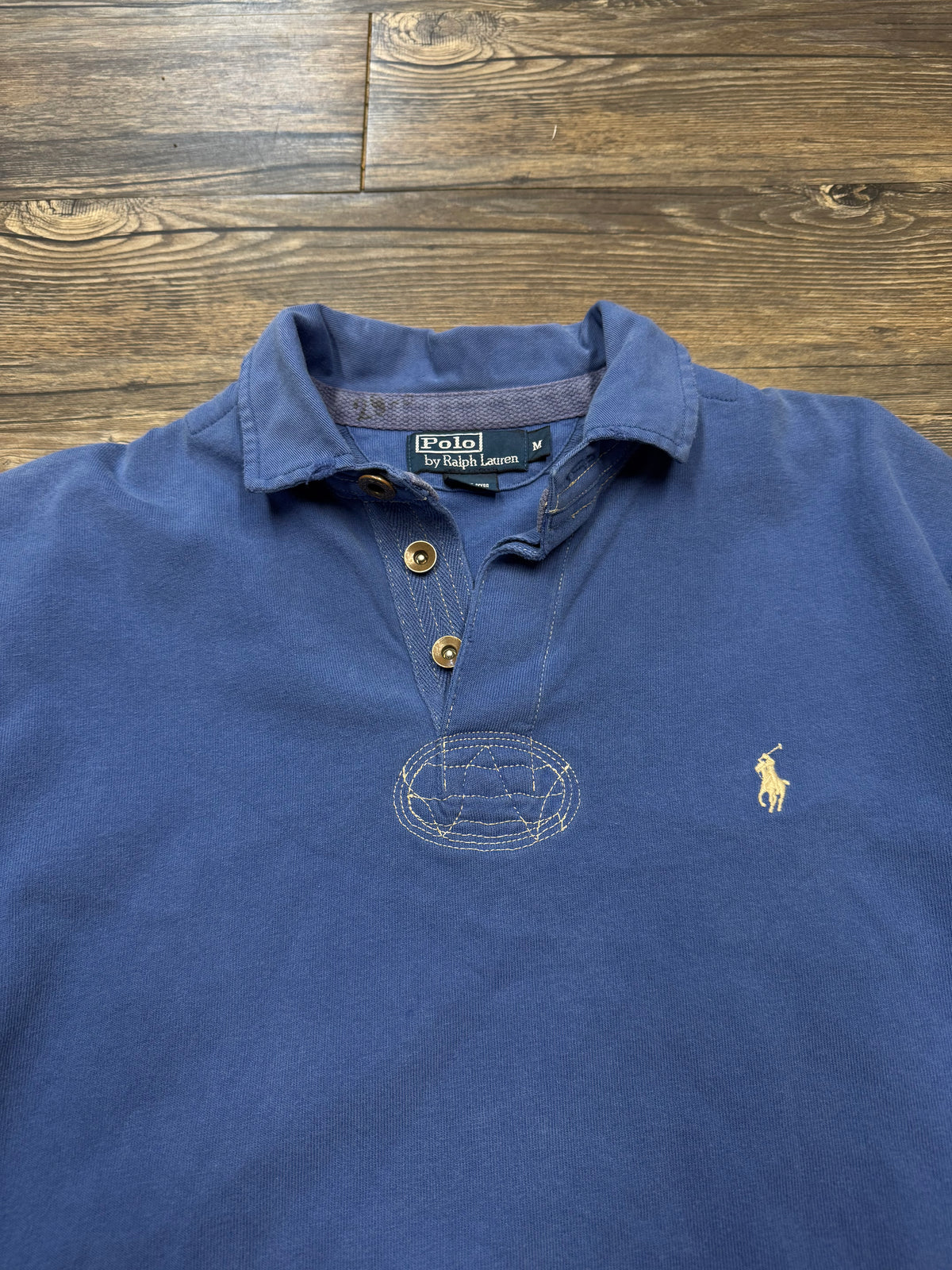 POLO RALPH LAUREN LONG-SLEEVE KANGAROO POCKET POLO (M)