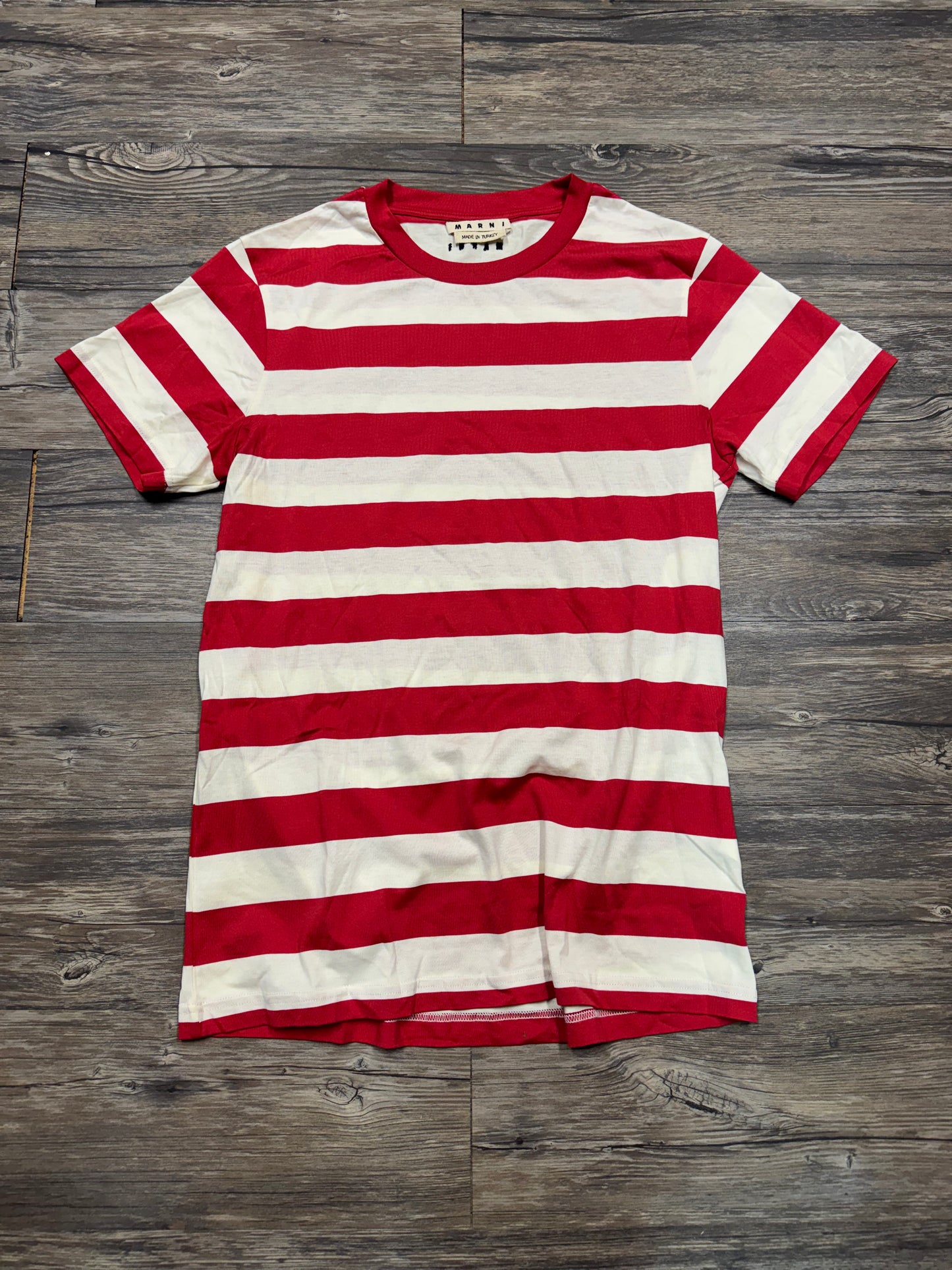 MARNI RED STRIPED TEE (M)