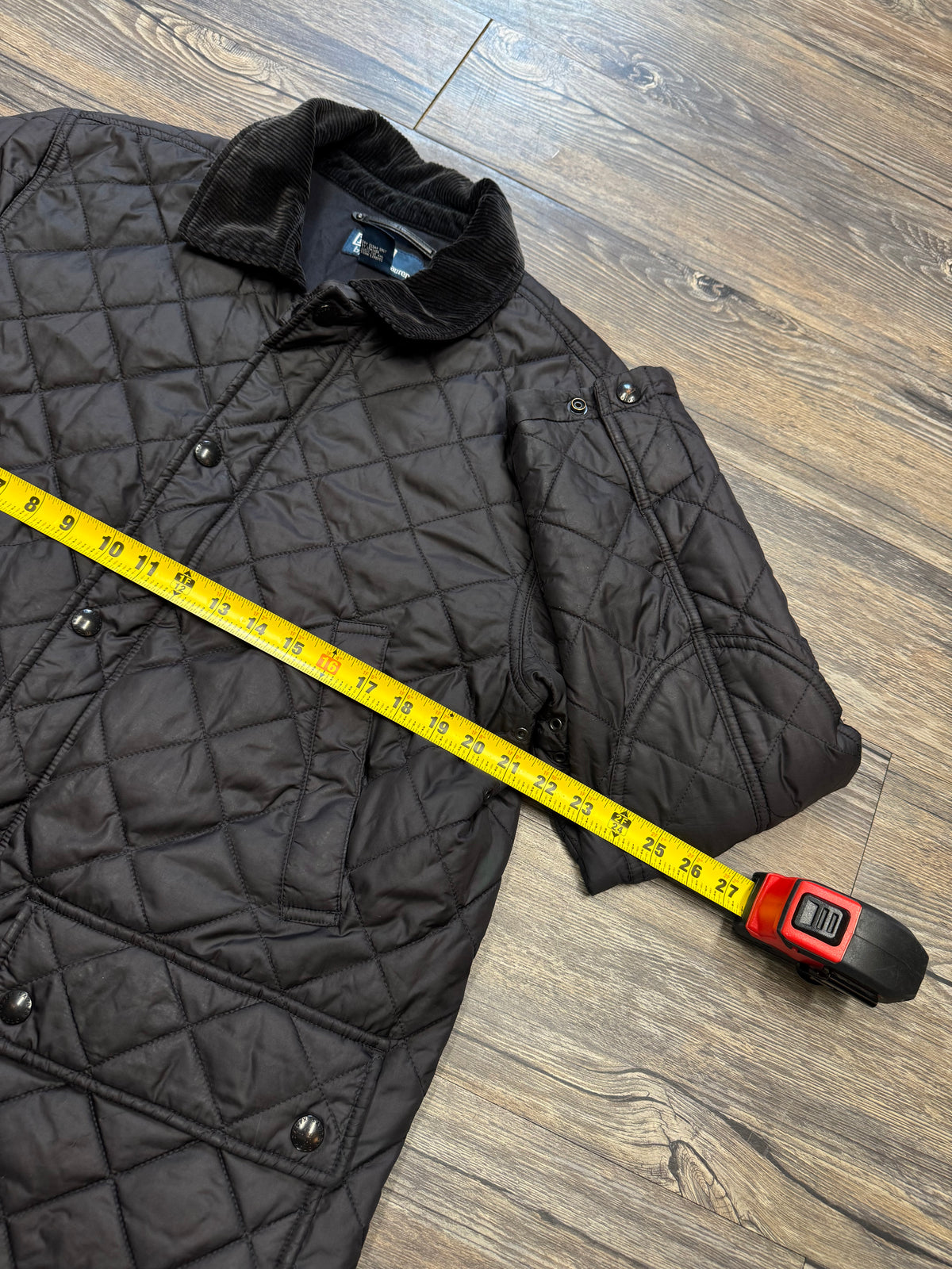 POLO RALPH LAUREN VTG DIAMOND QUILTED BARN COAT (M)
