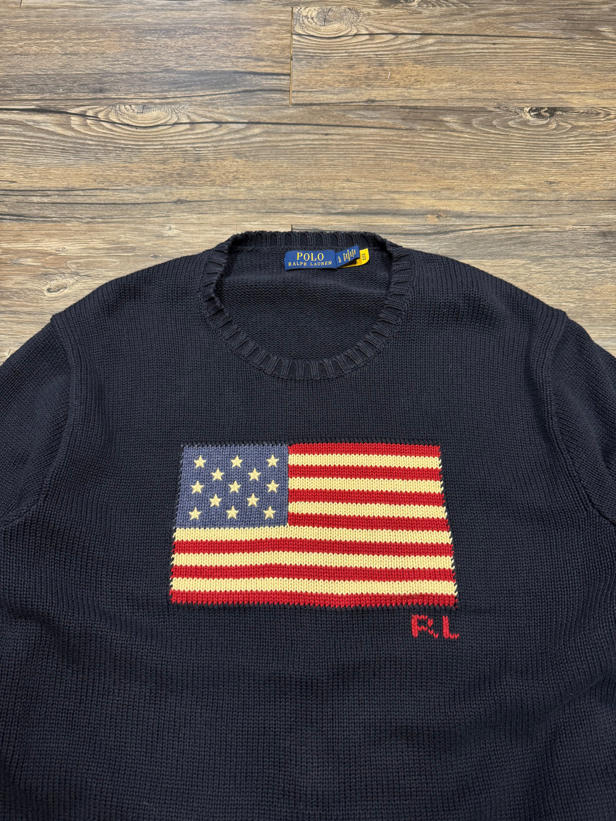 POLO RALPH LAUREN AMERICAN FLAG KNIT (L)