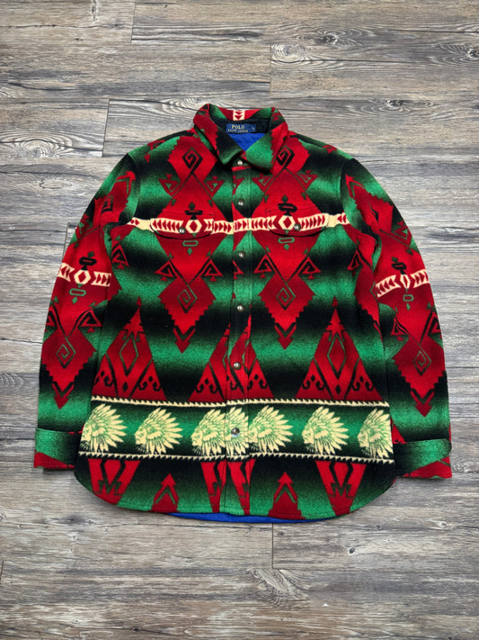 POLO RALPH LAUREN AZTEC SHERPA JACKET (L)