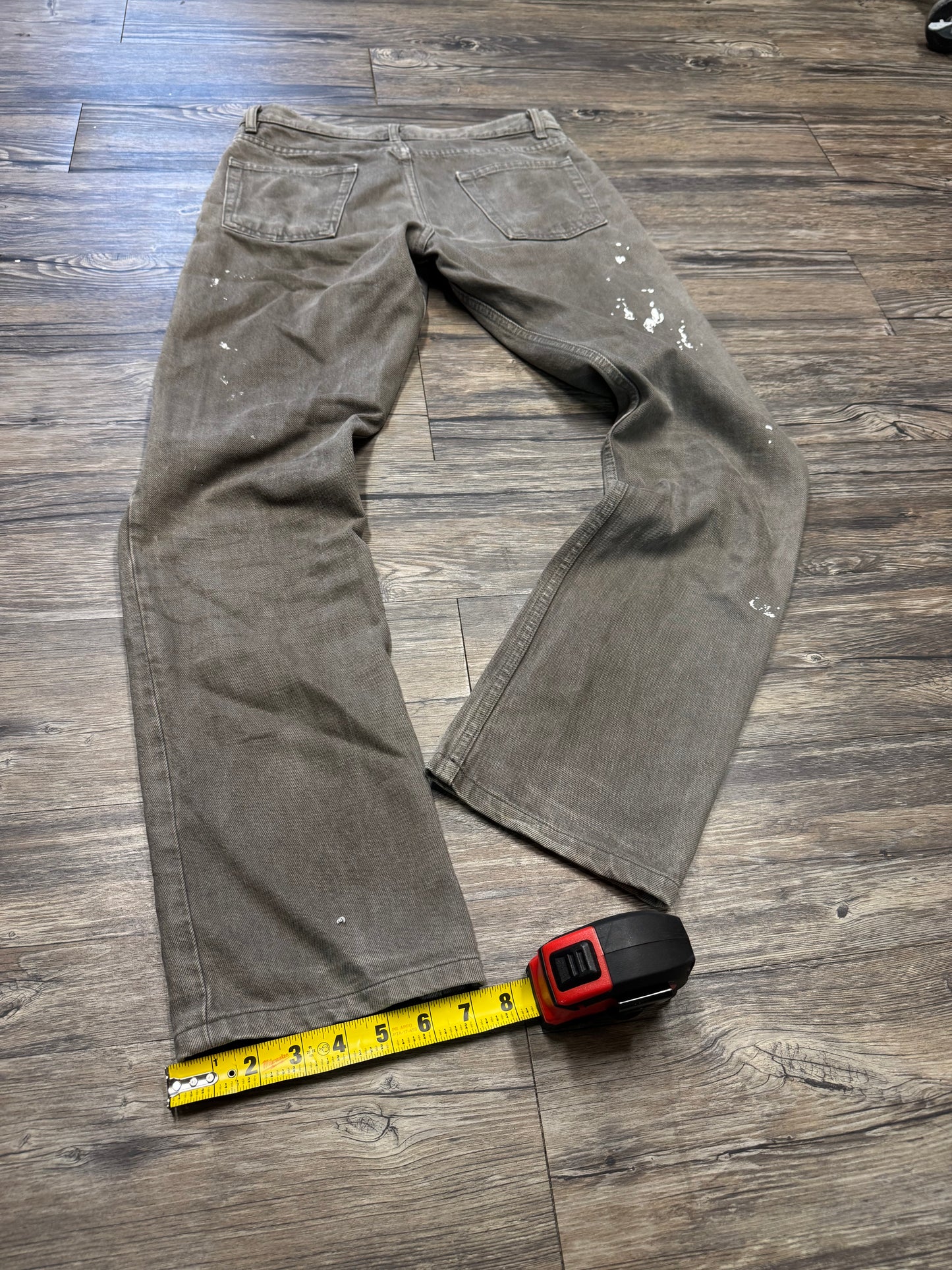 HELMUT LANG AW00 OVERDYED PAINTER JEANS (28)