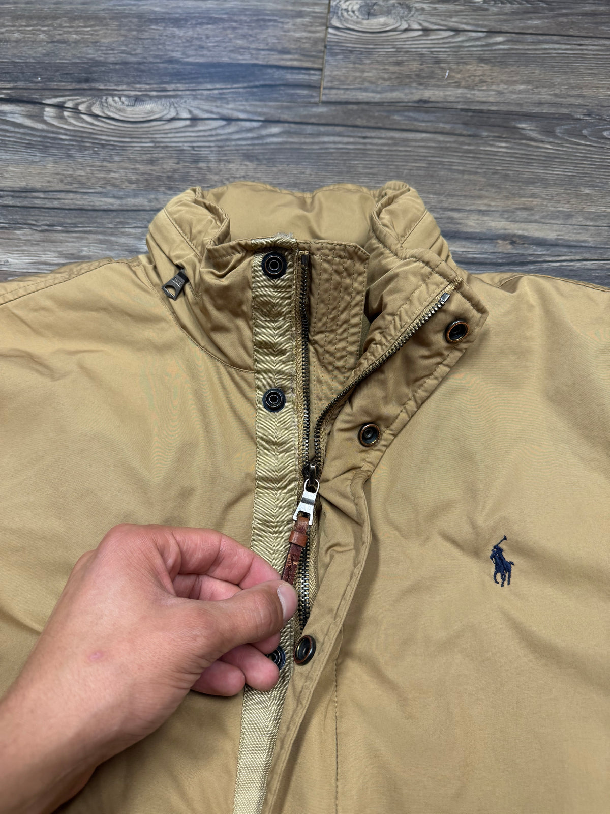 POLO RALPH LAUREN HARRINGTON POLARTEC ZIP UP JACKET (L)