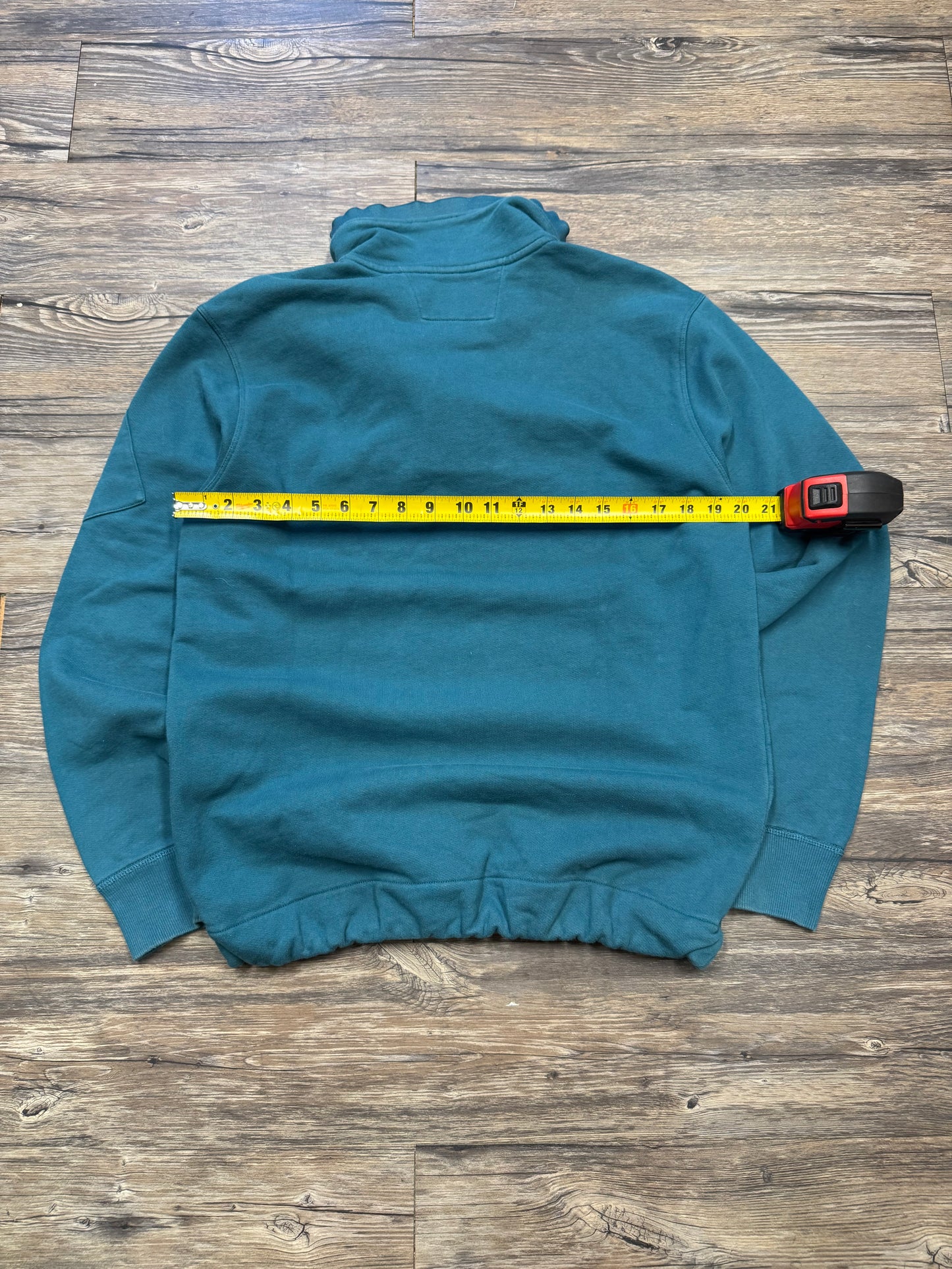 C.P. COMPANY UTILITY QUARTER BUTTON UP SWEATER (M)