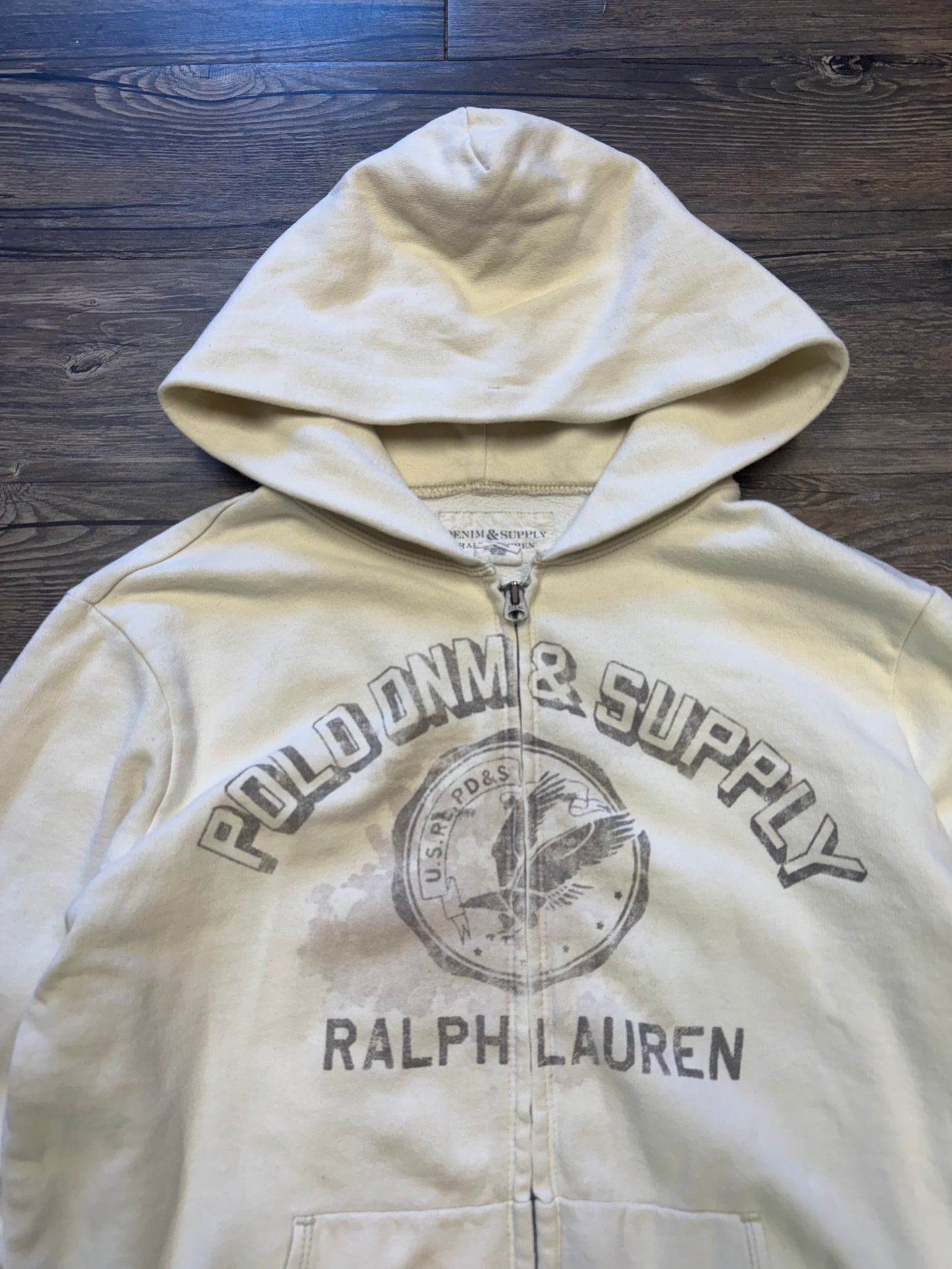 POLO RALPH LAUREN DENIM & SUPPLY ZIP UP HOODIE (M)