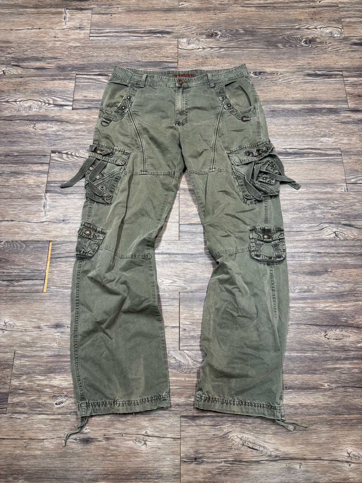 WANG CHENG RAVE STYLE CARGO PANTS (36)