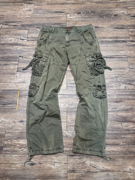 WANG CHENG RAVE STYLE CARGO PANTS (36)
